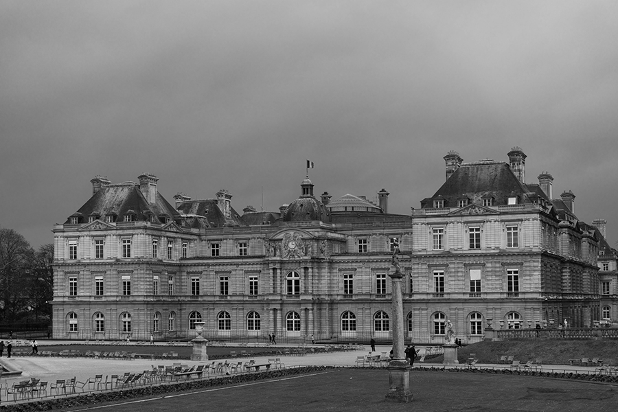 The Facade of the Senate - Jardin du Luxembourg - Paris